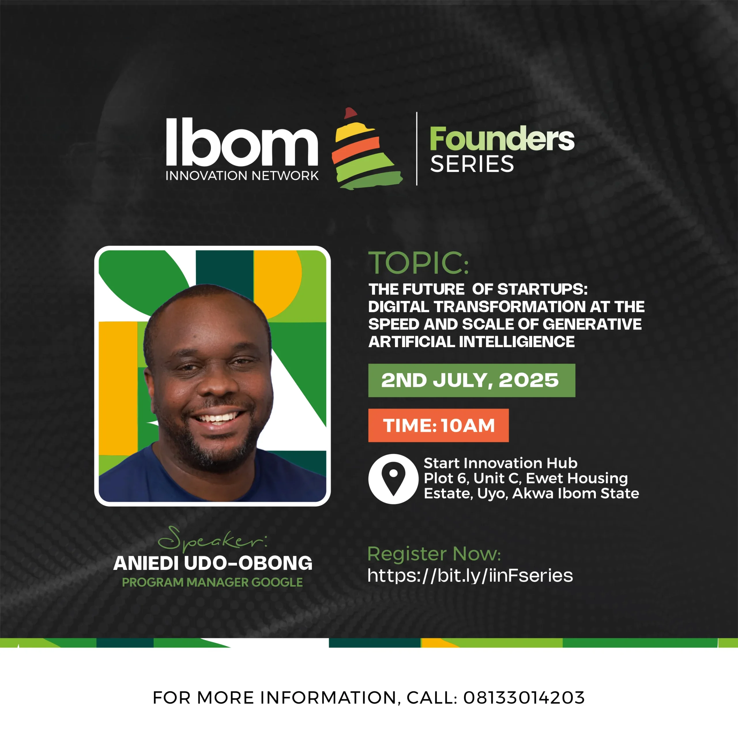 Aniedi Udo-bong founders series